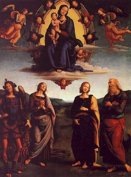 Pietro Perugino The Virgin and Child with Saints